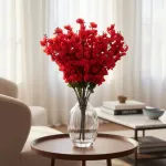 Flores Artificiales Ramo Vara Cerezos Decoracion Pack X10