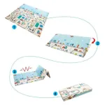 Alfombra Antigolpes Plegable Bebes Reversible 180x200cm