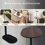 Mesa Auxiliar Arrime Moderna Apoyo Sofa Sillón Mesa 60cm