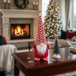 Muñeco De Navidad Gnomo Adorno Navideño Decoración 24cm