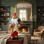 Papa Noel 35cm Muñeco Navideño Decoracion Con Luz Y Sonido