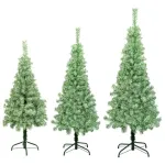 Árbol De Navidad Tronador Slim Nevado 1.50mts Base Metal