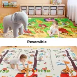 Alfombra Antigolpes Plegable Bebes Reversible 180x200cm