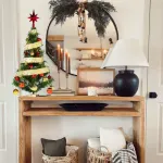 Arbol De Navidad 80cm Con Adornos 30 Piezas Rojo Oro