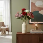 Ramo De Rosas Flores Artificiales 35cm Decoración X1