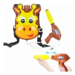 Pistola De Agua Mochila De Jirafa Lanza Agua Recargable