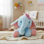 Peluche Elefante Con Gorro Bebe Muñeco Suave Infantil 20cm