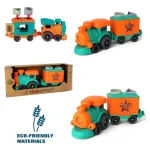 Tren Con Figuras Encastrables Juguete Eco Bioplastico