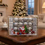 Bolas De Navidad 4cm Valija Adornos Colgante Navideño X24