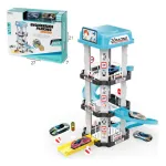 Pista Rampa Estacionamiento Autos Juguete Garage 3 Niveles Color Blanco