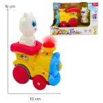 Tren Luz Musical Movimiento Bebe Juguete Locomotora Color Multicolor