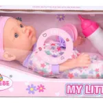 Bebe Bebote Con Sonidos Y Accesorios Muñeca Rie Y Habla