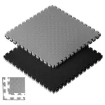 Piso Goma Eva Gym 1m2 Encastrable 20mm Con Borde Antigolpes