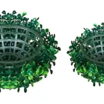 Media Esfera Decoracion Cesped Artificial Arbusto 22cm X5u