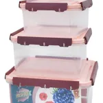 Set X4 Tupper Hermético Organizador Plástico Frio/caliente