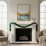 Guirnalda Boa Navidad Muerdago 9 Cm 2 Mts Deco Navideña X5u