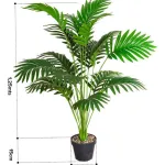 Planta Artificial Grande Palmera Areca 125cm Decorativa