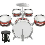 Set De Batería Musical Juguete Infantil Con Banquito
