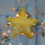 Adorno Navideño Estrella Colgante 30cm Decoración Navidad