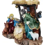 Pesebre Navideño Resina Artesanal Adorno Nacimiento Figuras