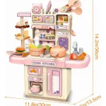 Cocina De Juguete Cocinita Canilla Agua Iluminacion Y Vapor