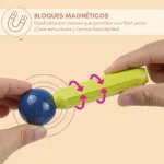 Juego De Bloques Magnéticos Para Armar X42 Piezas Educativo Didáctico Infantil Con Barras Y Esferas Imanes 3d Construcción Creativa Regalo Niños Y Niñas Levys Bazar