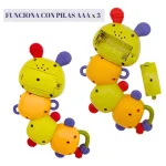 Sonajero Bebe Oruga Movil Luz Didactico Para Bebe