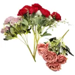Ramo De Rosas Flores Artificiales 35cm Decoración X1