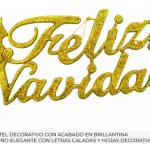 Adorno Colgante Cartel Feliz Navidad Decoracion