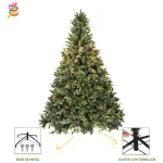 Arbol De Navidad Pino Natural Amber 2.10mts Base Metal