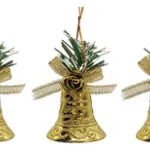 Set X5 Campanas Adornos Colgante Navideño Decoración Navidad