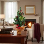 Arbol De Navidad Mini Pino Navideño De Mesa Decorado 40cm