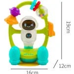 Sonajero Para Bebes Maraca Astronauta Didáctico Color Blanco
