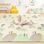 Alfombra Antigolpes Plegable Bebes Reversible 120x180cm