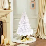 Árbol De Navidad Tradicional Expreso Polar Tronador De Lujo De 150cm Blanco
