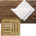 Servilletero Madera Bambu Porta Servilleta Color Marron