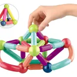 Juego De Bloques Magnéticos Para Armar X42 Piezas Educativo Didáctico Infantil Con Barras Y Esferas Imanes 3d Construcción Creativa Regalo Niños Y Niñas Levys Bazar