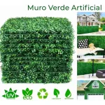 Jardin Vertical Artificial Muro Verde X40u Decoración