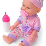 Bebe Bebote Con Sonidos Y Accesorios Muñeca Rie Y Habla