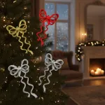 Adorno Navideño Colgante Moño X2 Decoración Navidad