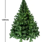 Árbol De Navidad Arbolito Pino Canadian Luxury 1.5mts Base Metálica Color Verde