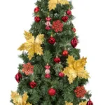 Arbol De Navidad Decorado Slim Verde 1,80mt + Kit Decoracion