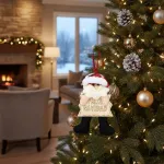 Adornos Navideños Colgante De Paño Decoración Navidad 15cm