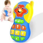 Telefono Juguete Celular Sonidos Luces Y Melodias Para Bebe Color Blanco