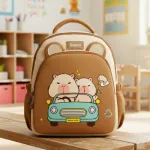 Mochila Infantil Jardin Capibara Para Niños Niñas Escolar