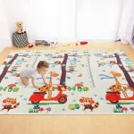 Alfombra Antigolpes Plegable Bebes Reversible 180x200cm