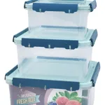 Set X4 Tupper Hermético Organizador Plástico Frio/caliente