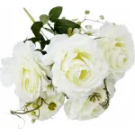 Ramo De Rosas Flores Artificiales 35cm Decoración X1