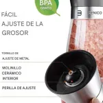 Frasco Pimentero Molinillo De Especias Moledor Manual 200ml