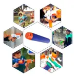 Set Pistola + Objetivos + Dardos X28 Juguete Compatible Nerf